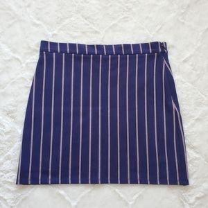 NWOT Vertical Striped Mini-Skirt
